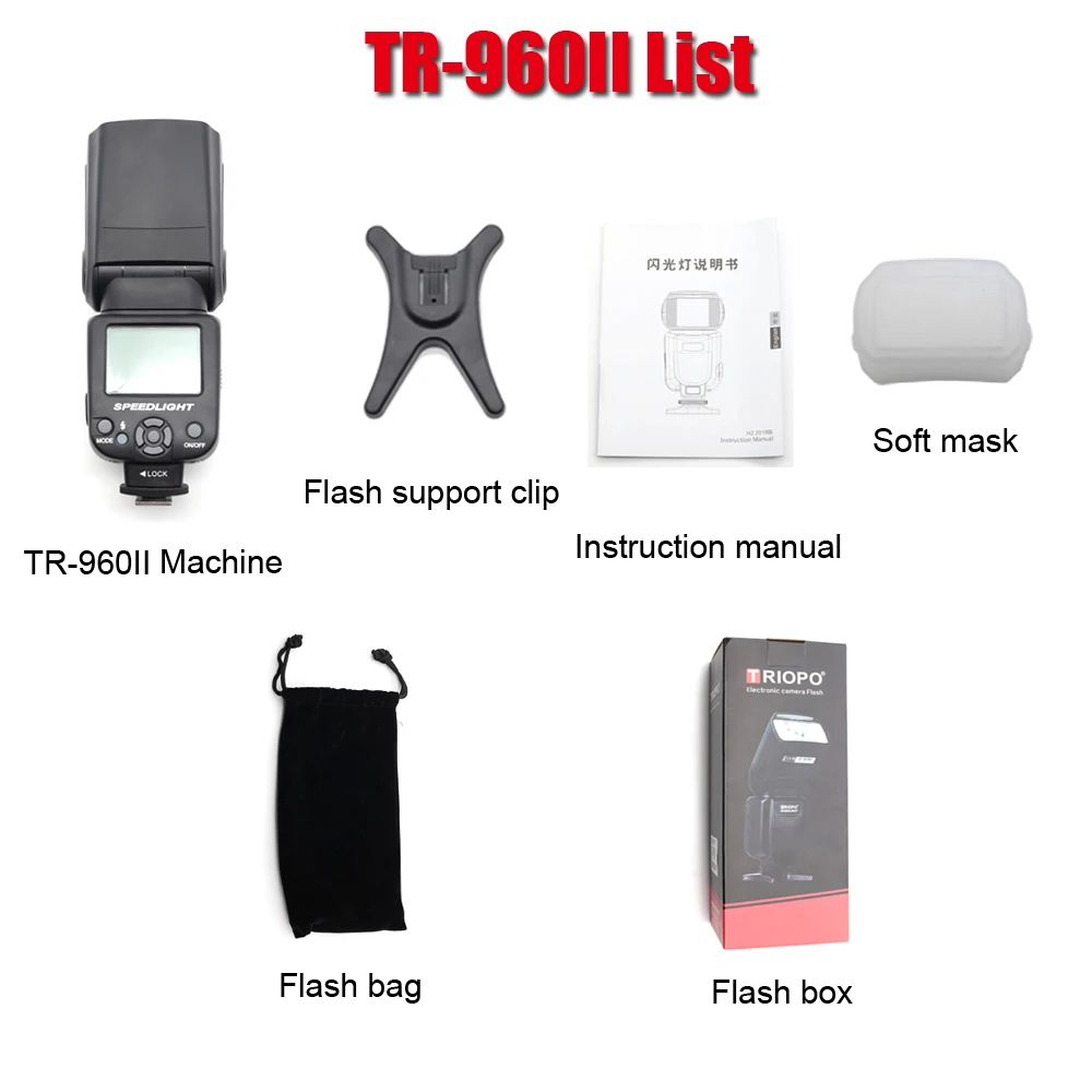 TRIOPO TR-960 II Вспышка Скорость lite фотовспышка ручной зум скорость lite вспышка свет для Nikon Canon DSLR камера Вспышка Скорость lite