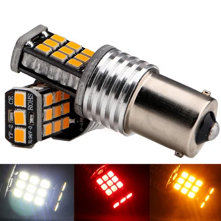 1 шт. 1156 BAU15S PY21W BA15S P21W 21 SMD 2835 LED белый красный желтый 12 В автомобиль 7506 7507 R5W R10W авто