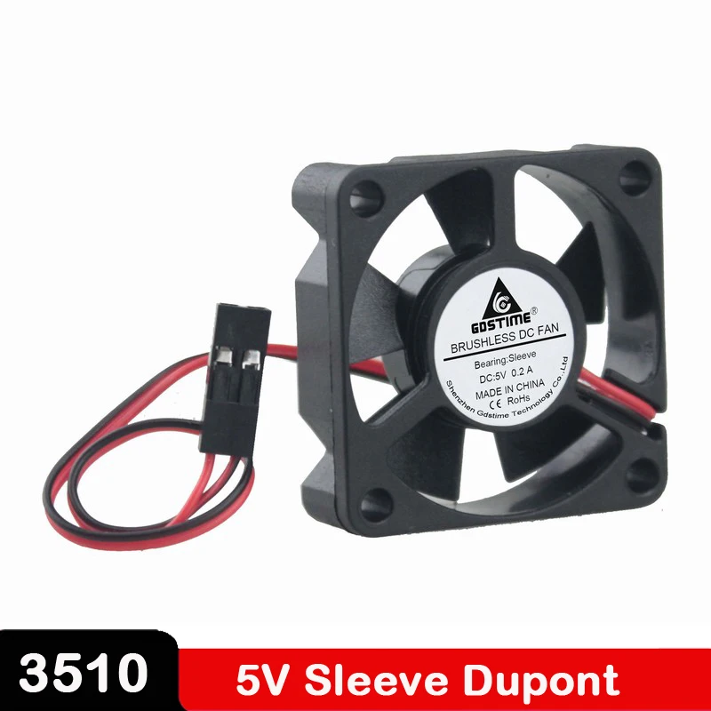10 Stuks Veel Gdstime Cooler Fan 5V 3510S 35X35X10 Mm 35 Mm 35X10 Mm 