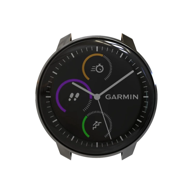 TPU чехол для часов, мягкий чехол для часов Garmin Vivoactive3, защитная пленка для часов, черный цвет