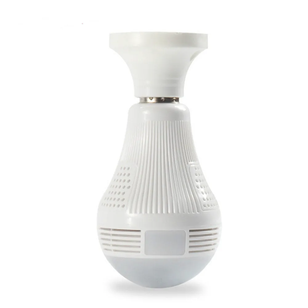 

960P Wireless Panoramic IP Camera 3D VR WIFI Bulb Light FishEye 180 / 360 Degree CCTV Home Security Camera Mini WiFi Cam
