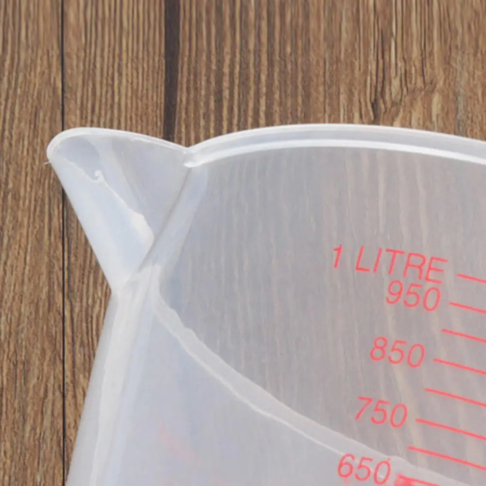 2pcs 1L Plastic Measuring Cup Clear Scale Kitchen Measuring Tools Bakery Bakeware Liquid Measure Container