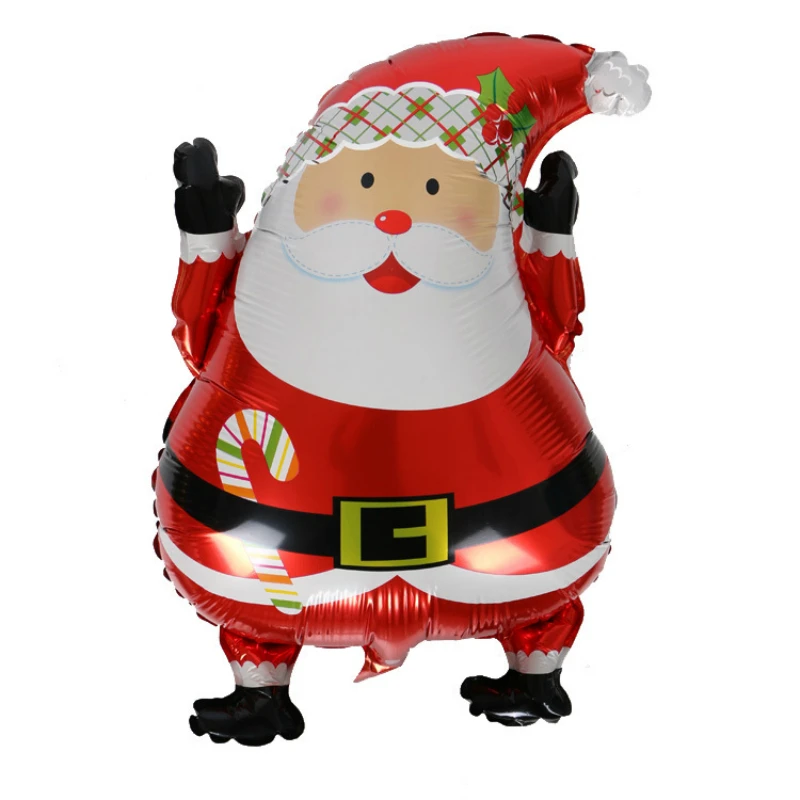 Рождественские декорации, 20 шт., шары из алюминиевой фольги с Санта-Клаусом, рождественские праздничные вечерние шары, декоративные шары, вечерние шары, инструменты