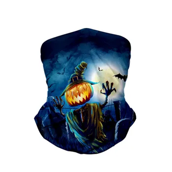 

Cycling Neck Scarf Neck Gaiter Halloween Men And Women 3d Digital Printing Multifunctional Magic Scarf Bandana