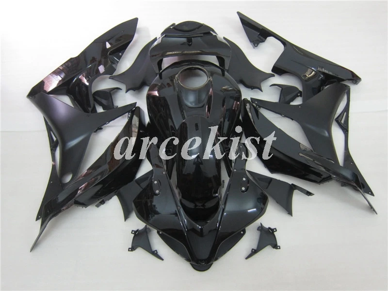 ABS литья под давлением Полный обтекатели наборы Подходит для HONDA CBR600RR 07 08 F5 CBR600 2007 2008 Кузов Набор черный глянцевый матовый