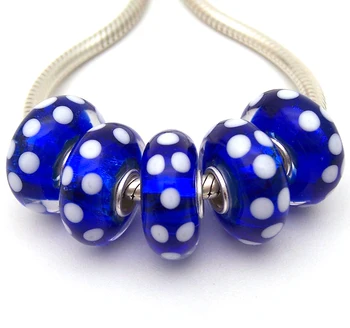 

JGWGT 2069 5X 100% Authenticity S925 Sterling Silver Beads Murano Glass beads Fit European Charms Bracelet diy jewelry Lampwork