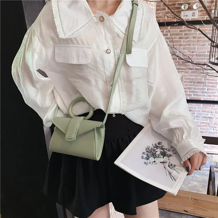 Arsmundi Женская модная поясная сумка мини маленькая сумка-мессенджер элегантная брендовая дизайнерская сумка через плечо с круглой ручкой PU сумки для девочек