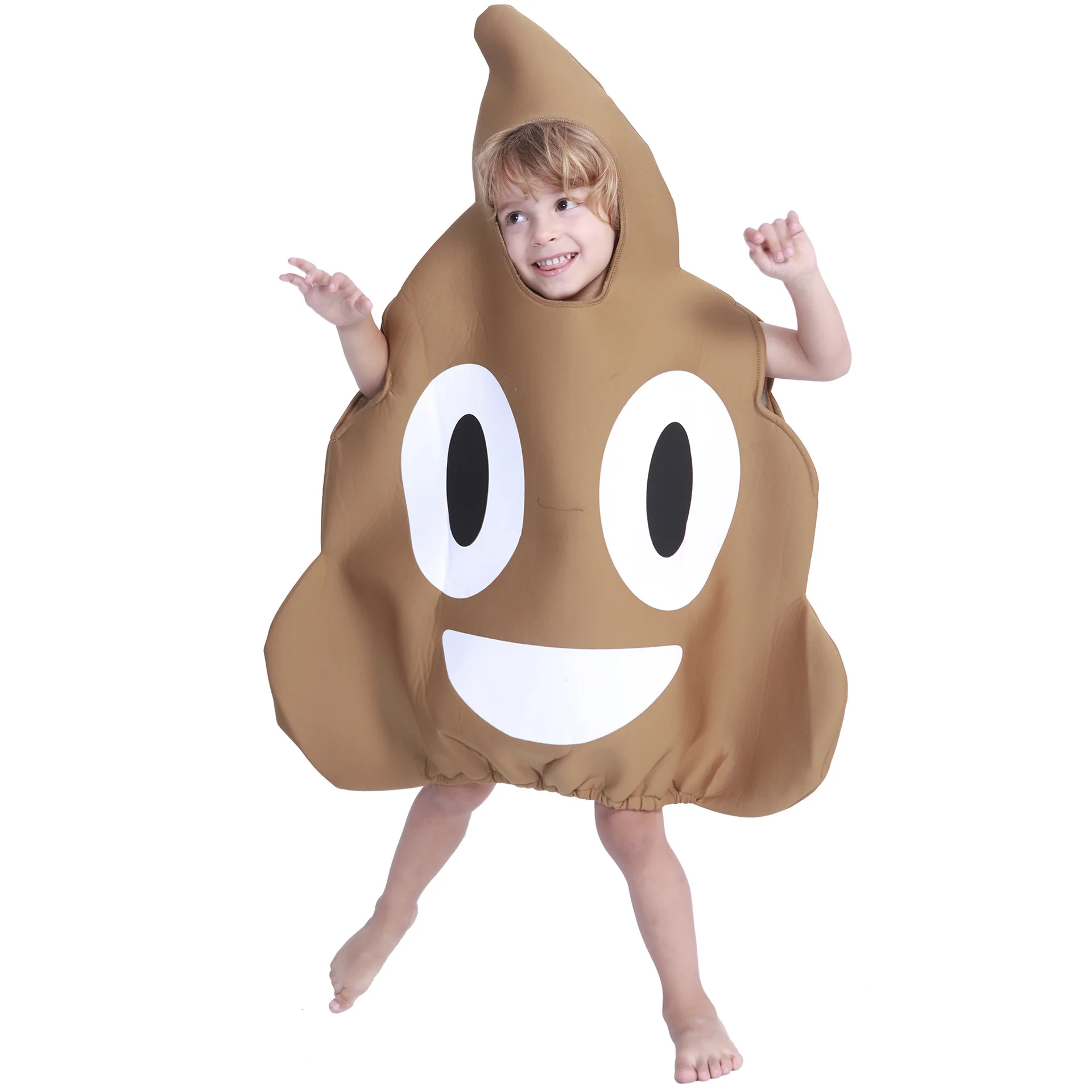 Funny Party Halloween Costume For Children Poop Cosplay Costumes Stool Kids Cosplay Jumpsuits