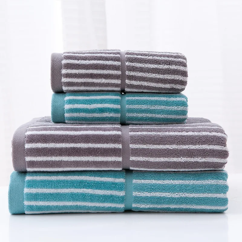1PC Gray Cotton Plush Absorbent Hand Towel Men Towel Quick-Drying Bath Towel Bathroom Kitchen Towels Supplies 34*76 cm