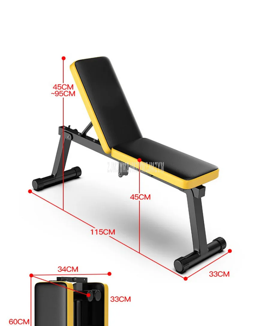 Складная Скамья для гантелей, Многофункциональная скамья для занятий тяжелой атлетикой, тренажер для мышц, фитнес-инструмент, 27 см Ширина сиденья