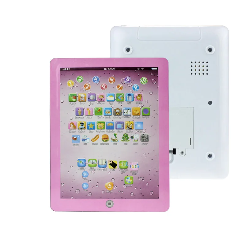 3 цвета русский компьютер обучающая машина планшет игрушка подарок для детей английский язык, обучающие игрушки для детей