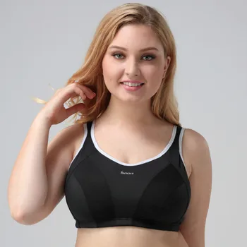 

Women Shockproof Sport Bra Fitness Vest Top Plus Size Quick-drying Breathable Cup B C D E F G Everyday Bralette Drop Shipping