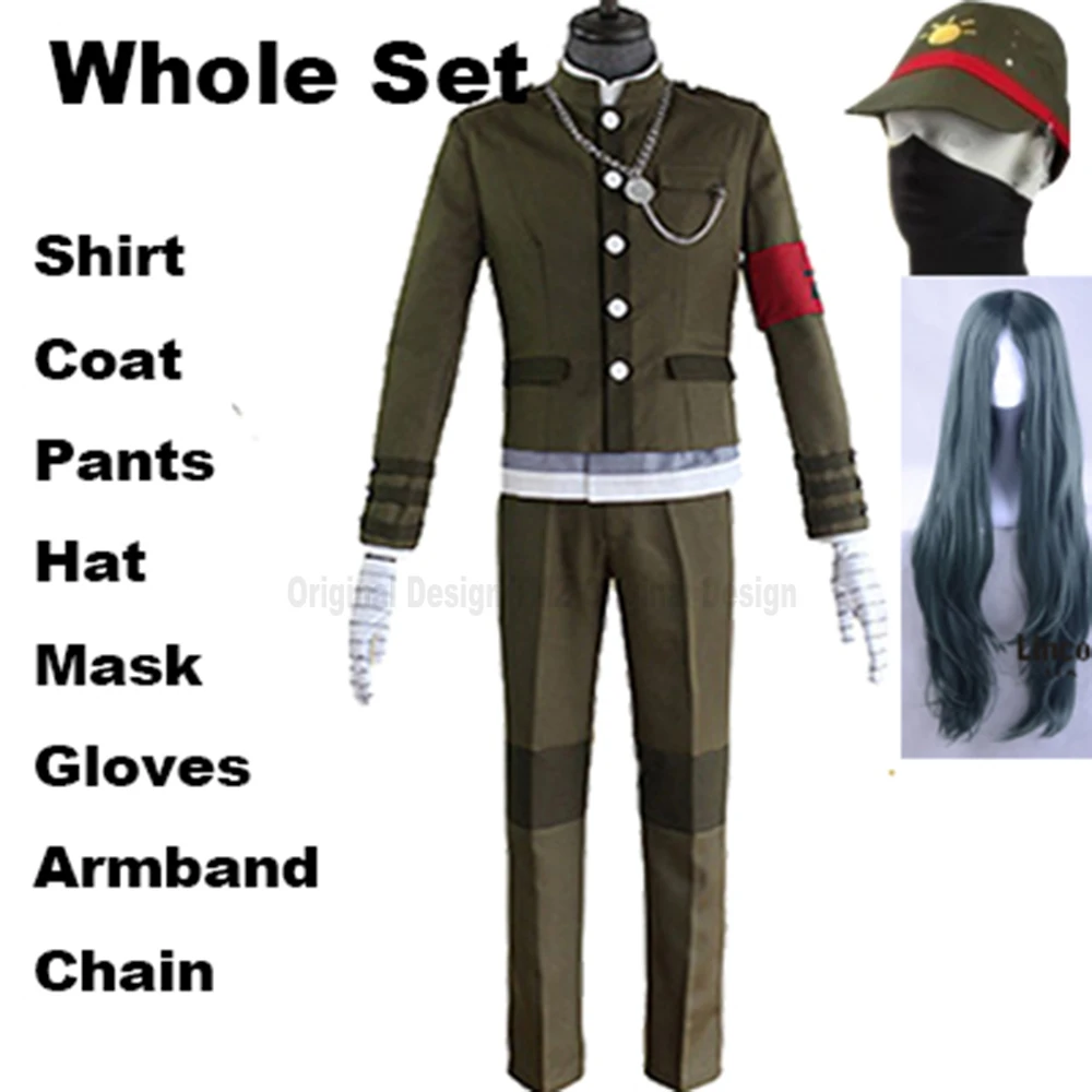 Danganronpa Dangan Ronpa V3: Killing Harmony Korekiyo Shinguji школьная форма косплей костюм и парики