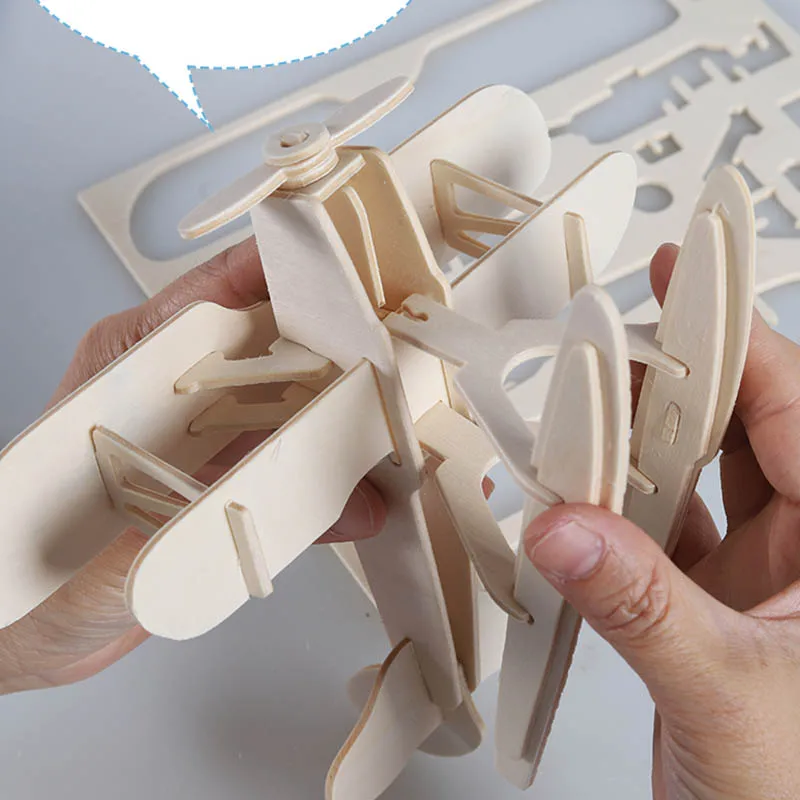 DIY 3D деревянная головоломка для детей головоломки детские игрушки деревянные машины грузовик животные пазлы Игрушки Обучающие Модели Строительные наборы для детей