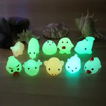 

None Kids Luminous Animal Squishy Squeeze Toy Stress Reliever Toy Birthday Gift Ornament