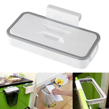 

Hanging Garbage Bag Holder Kitchen Cupboard Stand Trash Storage Rack Plastic Kitchen Hanging Trash Rack For Garbage Bags