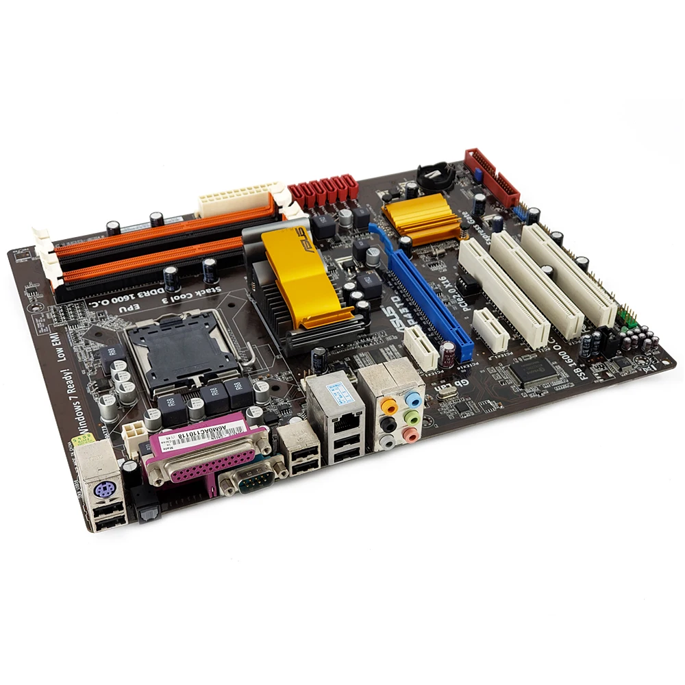 Материнская плата Asus P5P43TD для настольных ПК P43 с разъемом LGA 775 для Core 2 Duo DDR3 16G SATA2 ATX оригинальная б/у материнская плата