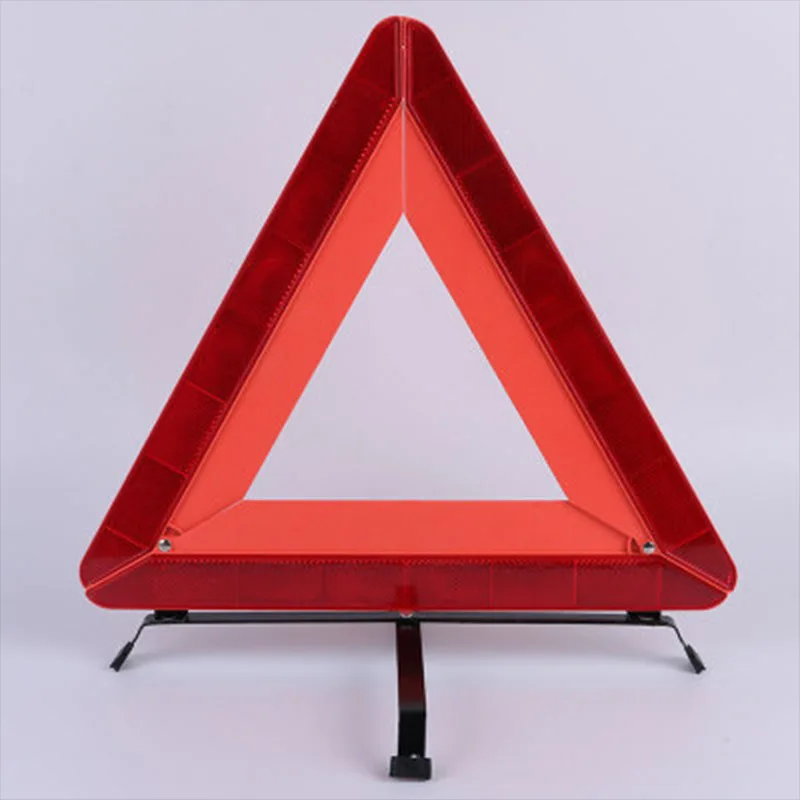 

Car Tripod Large Plastic Red Boxed Automotive Warning Triangle Car Fault Reflective Warning Sign Rack