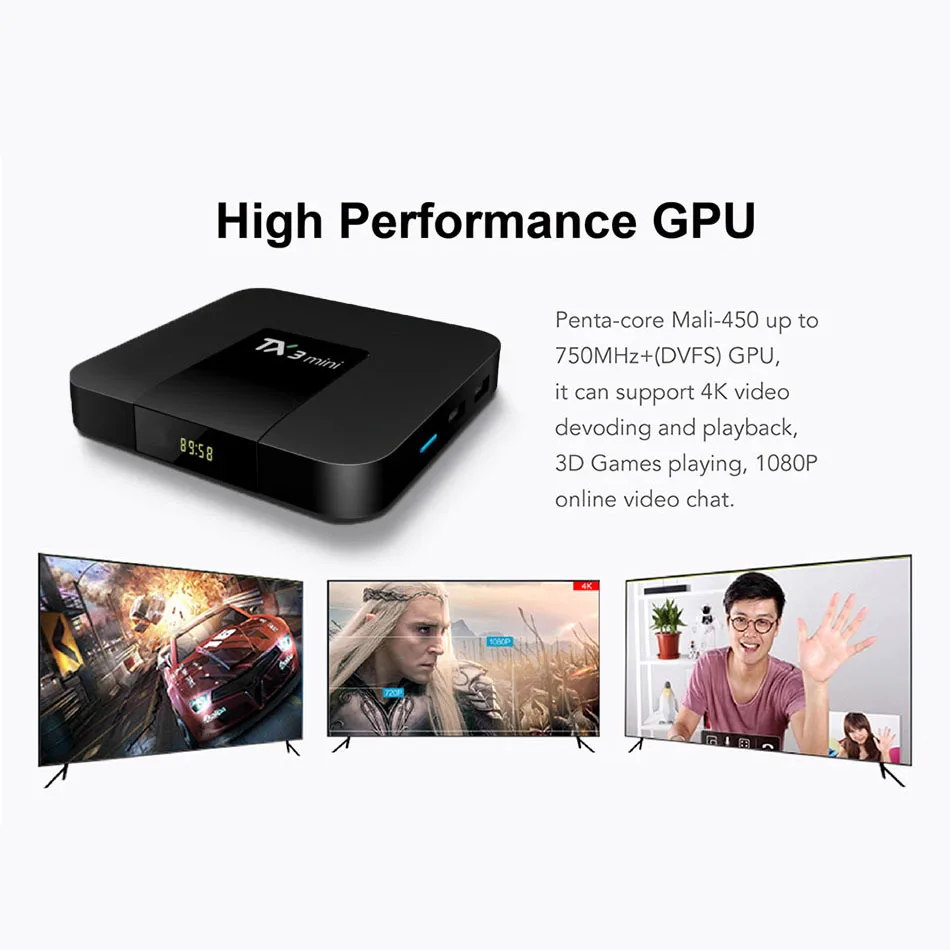 TX3 Мини Смарт ТВ коробка Android 8 1 Nougat S905W четырехъядерный 1G/2G 8G/16G Kodi медиаплеер 4K HD