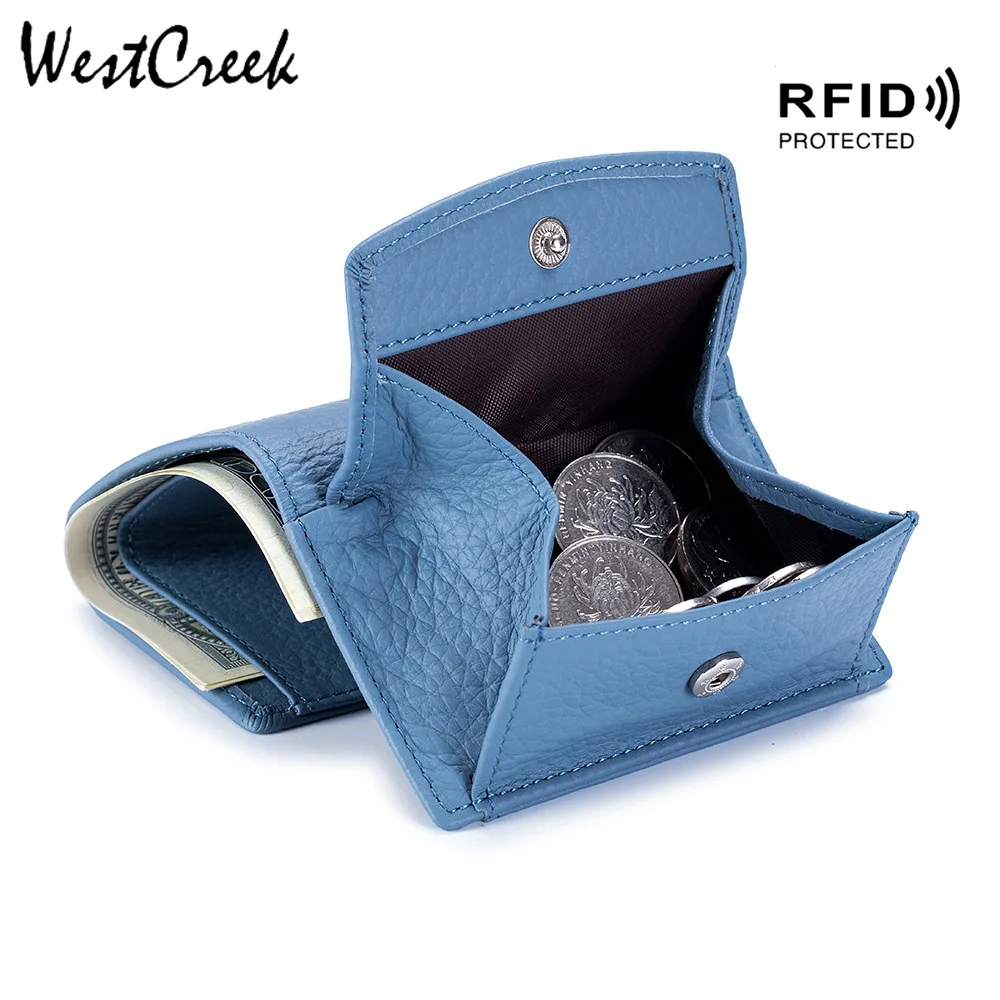 Брендовый кошелек WESTCREEK из натуральной кожи с технологией RFID женские простые