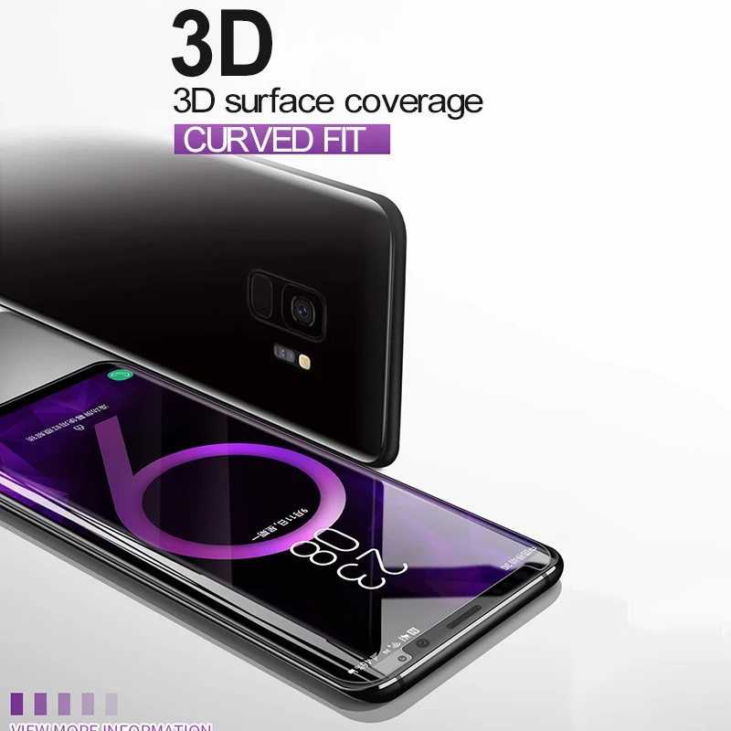 Закаленное УФ стекло BoeYink защитная пленка для Samsung S8 S9 S10Plus полное покрытие защита