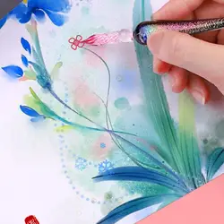 Rainbow Glass Fountain Pen Water Set Student Crystal Ink Art Dip Gift Pen Handmade Paul Rubens
