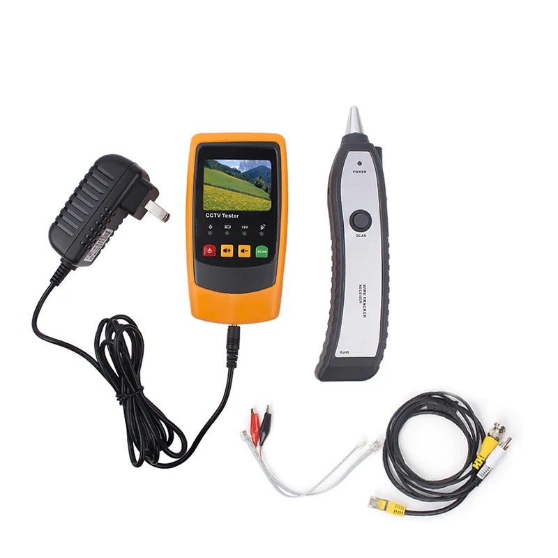 

DANIU RJ45 RJ11 Wire Tracker Network Monitoring Cable Tester LCD Wire Fault Locator LAN Network Coacial BNC USB Wire Tracker