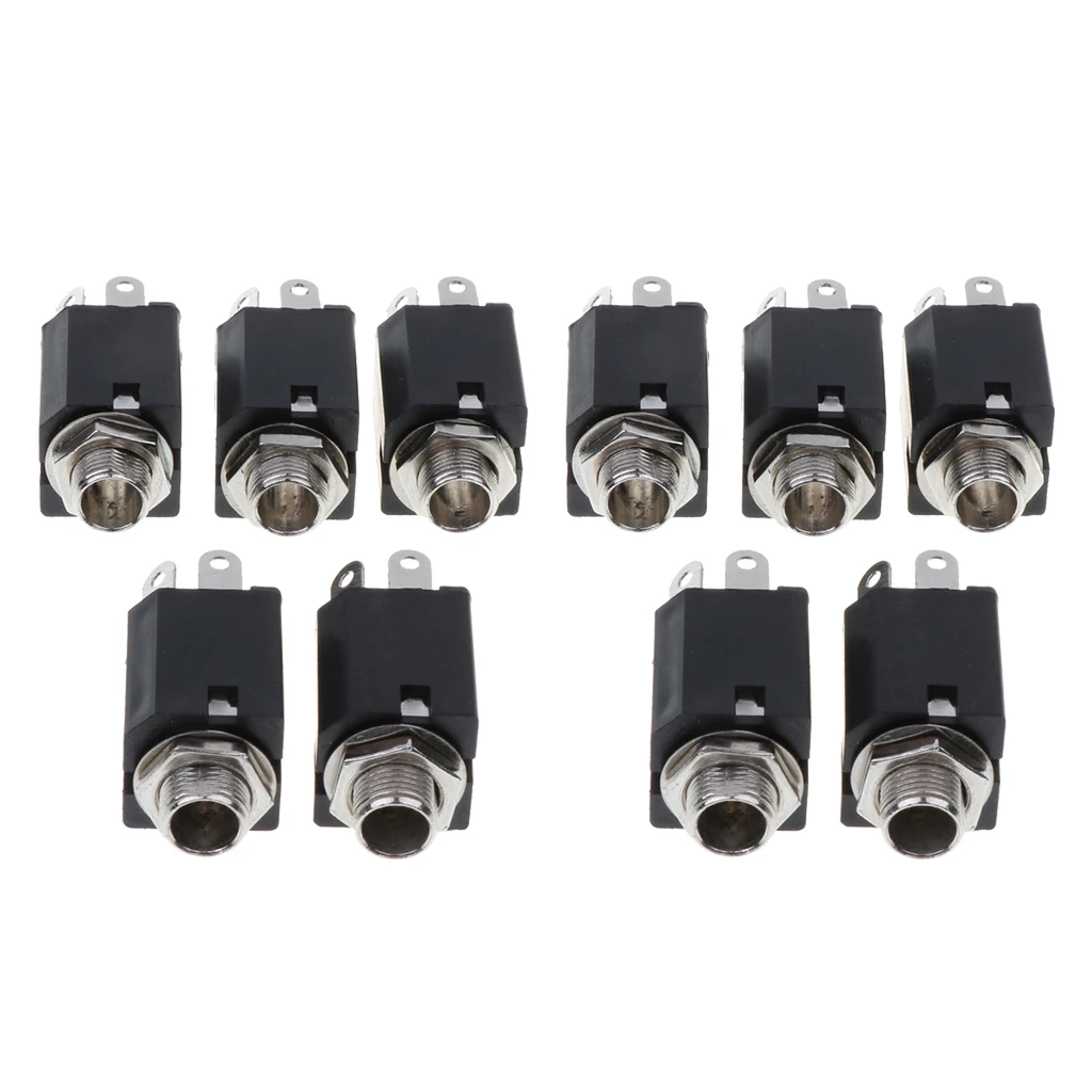 10 шт. стерео разъем припоя Гнездо аудио панель шасси крепление|Адаптеры AC/DC| |