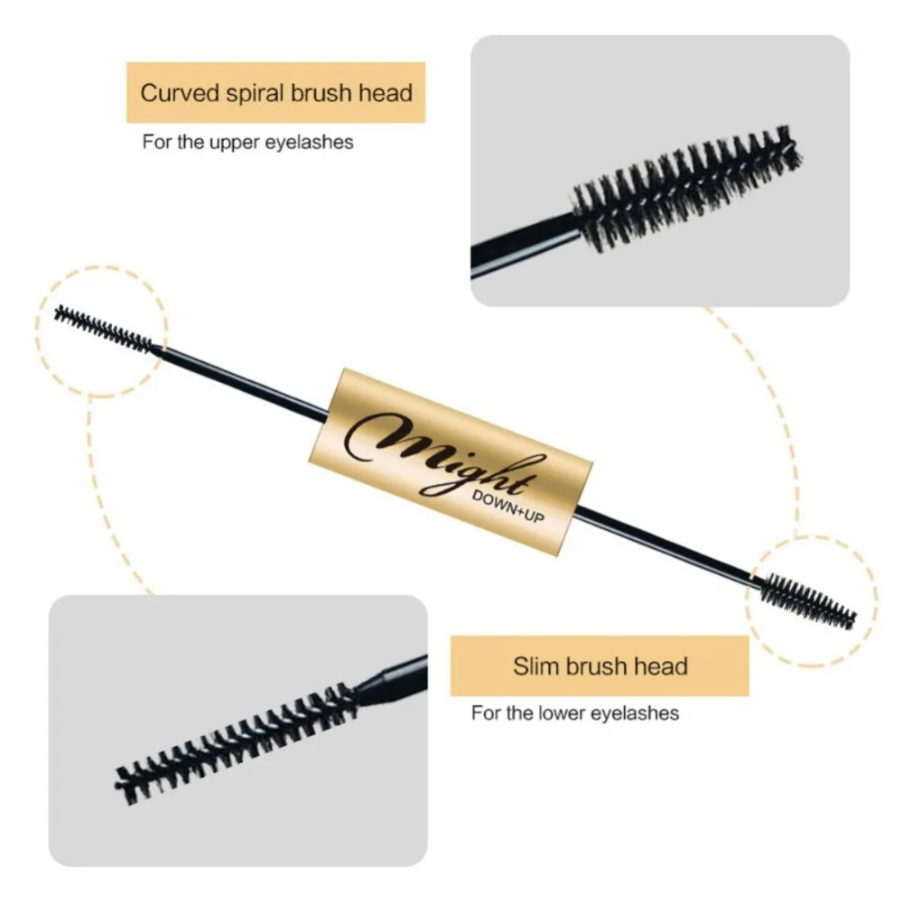 Двухконфорочная вафельница для Mascara длительный стройные щипцы для завивки волос натуральный Водонепроницаемый устойчивый к пятнам, тушь для ресниц и бровей