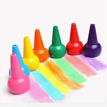 12 шт. безопасный нетоксичный детский карандаш для рисования детский цветной карандаш детские 3D пальчиковые товары для рукоделия детский сад школьные канцелярские принадлежности