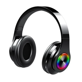 

Bluetooth Wireless Wired Headphone Bass Sports Walking Music Colorful Light Stereo Phone Computer Game Headset