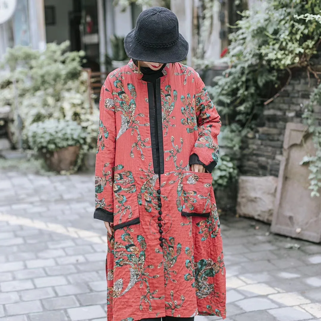 

Ding fragrant gu 2019 Winter New Style Slim Fit Retro Glorious Fashion Slimming Korean-style Loose-Fit Pretty Warm zhang mian yi