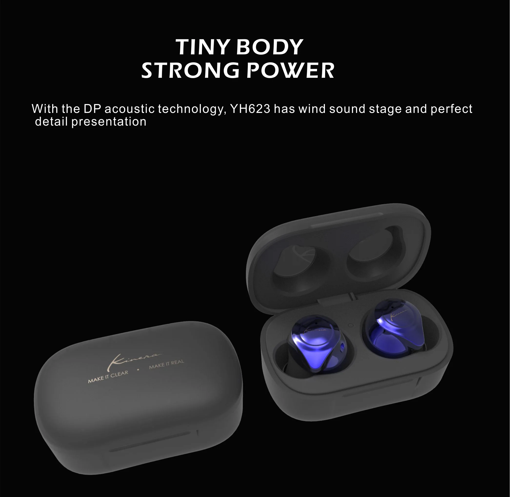 TWS наушники KINERA YH623 с поддержкой Bluetooth 5 0 и функцией шумоподавления|Наушники