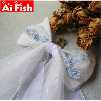 

French Retro Yarn Curtain Bandage Buckle Rope Bouquet Gold Bow Lace Curtain Tiebacks With Imitation Pearls Decorations MY437-4