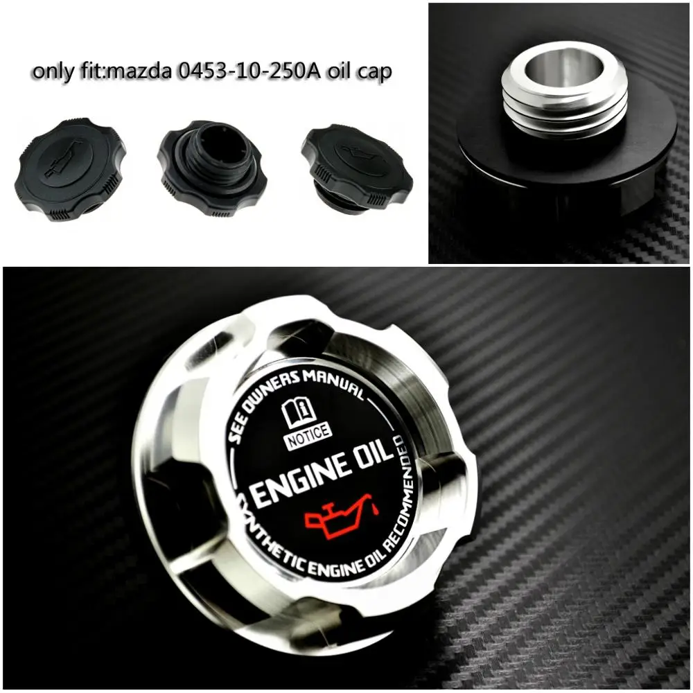 Silver Aluminum Engine Oil Cap For Mazda Rx7 Rx8 323 Familia Bp 1.8l ...