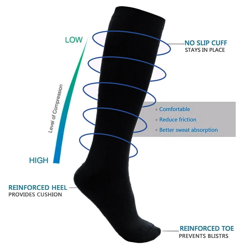 SFIT Chaussette, футбольные мужские носки, компрессионные чулки для бега, баскетбола, велоспорта, эластичные хлопковые носки для спорта на открытом воздухе, Новинка