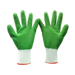 Прочные латексные резиновые рабочие перчатки с полным пальцем Нескользящие износостойкие кислотостойкие защитные перчатки для