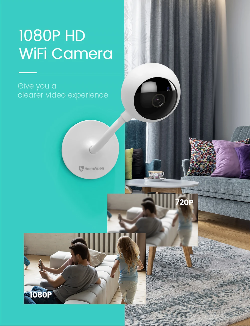 US $43.32 Heimvision Hma2 1080p Security Camera Wifi Ip Camera With Smart Night Vision 2 Way Audio Motion Detection Indoor Camera For Home