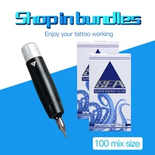 Профессиональная машинка для татуировки, ротационный набор с чернилами для татуировки, 100 шт, разные размеры, поставка
