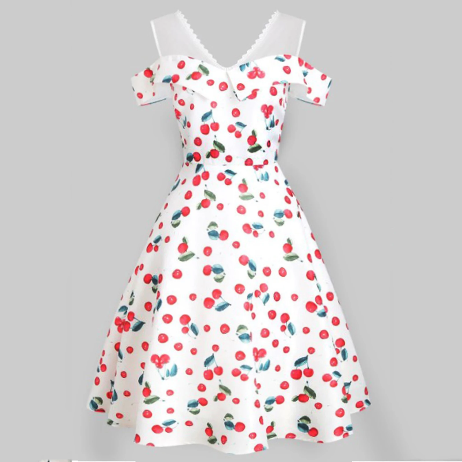 1950s cherry dress