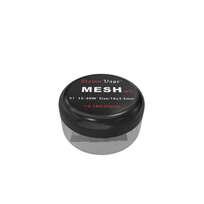 10 шт. чертов вейп интенсивная сетка MTL катушки 0.18ohm сетки катушки для электронной сигареты Damnvape интенсивная сетка MTL RDA