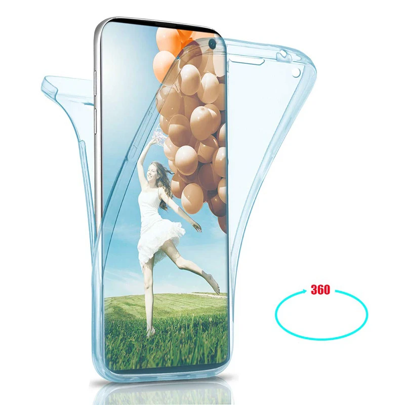 Всего тела 360 чехол для телефона для samsung Galaxy S10 плюс S9 S8 S7 A5 A6 A8 J4 J6 A10 A30 A40 A50 A70 M10 M20 чехол из силикона и термополиуретана