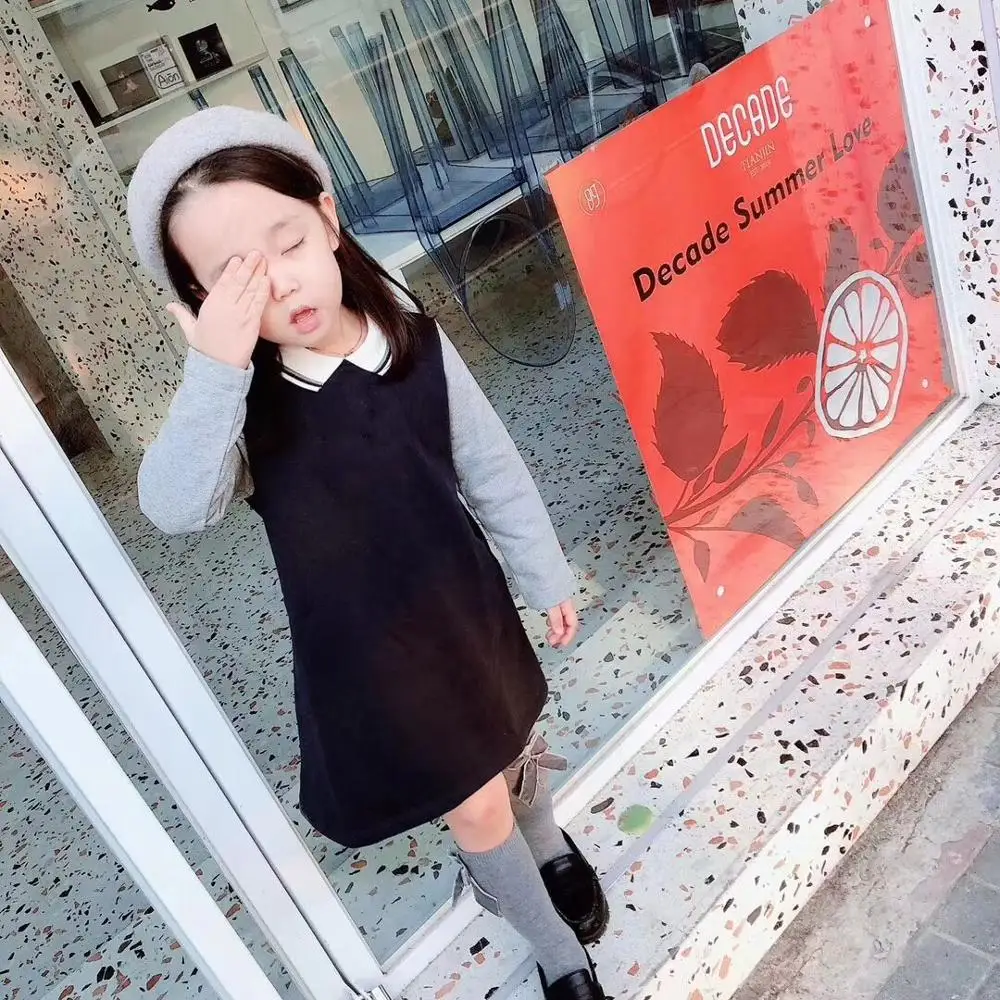 

Girls black dress 2-12y is on sale in late October