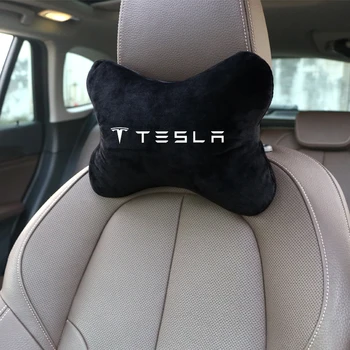 

Car Seat Belts Shoulder Protection Car Soft Headrest Cushion Neck Pillow fit for Tesla MODEL S ROADSTER MODEL X