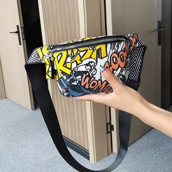 

Fashion Waist Bag Fanny Pack Women PU Waist Bag Chest Packs Retro Style Hip Hop Pack Banana Bag Female Anti-theft Phone Pocket