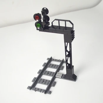 

Baseplate City Road Street traffic lights LED light Base Plate Building Block mini model Compatible All Brands city signal lamps