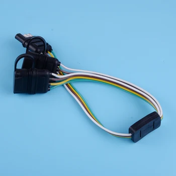 

beler Truck Trailer LED Tailgate Light Bar 1 Male & 2 Female 4 Pin Flat Y-Splitter Harness Adapter Plug Light Wiring