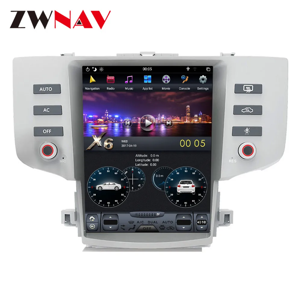 Tesla style 4 Гб ram Android 8,1 Автомобильный gps навигатор для Toyota eliz 2005-2009 головное устройство Автомобильный мультимедийный проигрыватель радио магнитофон