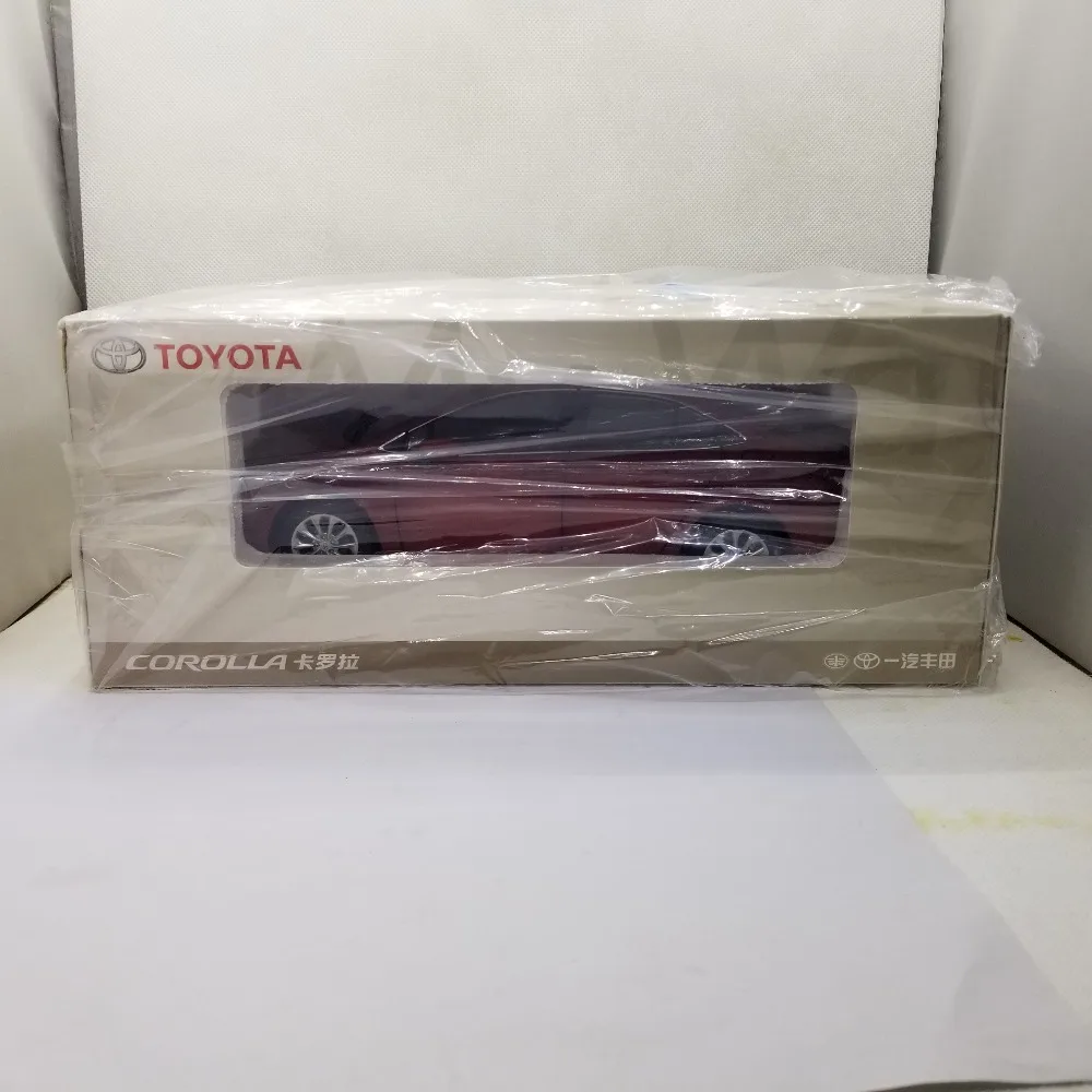 1:18 литье под давлением модель для Toyota Corolla красный седан Игрушечная машина из сплава миниатюрная коллекция подарки Горячая Altis