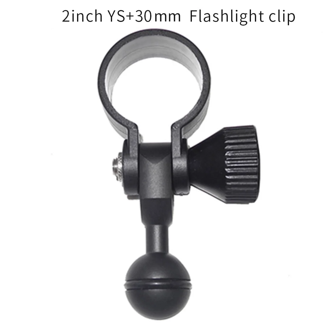 for 30mm light BGNing дайвинг фонарик зажим для 20-38 мм фонарь с 2 дюйма; YS Female; шаровой головкой DSLR спортивные камеры для подводной съемки с аксессуары - Цвет: for 30mm light